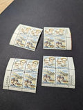 VEGAS - 1978 Wright Airmail Plate Block Set of 4 -Scott C91, C92 Pl#38860 MNH