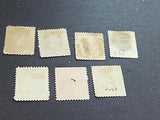 VEGAS - 1890-93 Short Set - Scott 219-223, 224 - Used - Flaws, See Images