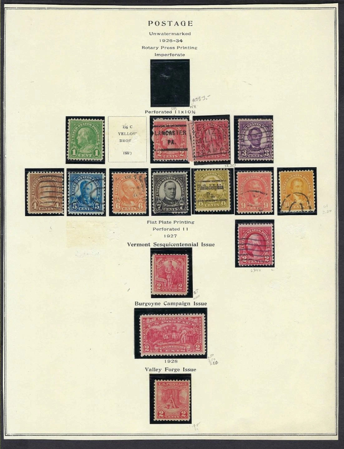 1922-34 USA Mostly Used - Many High Quality Stamps! - See 3 Pages