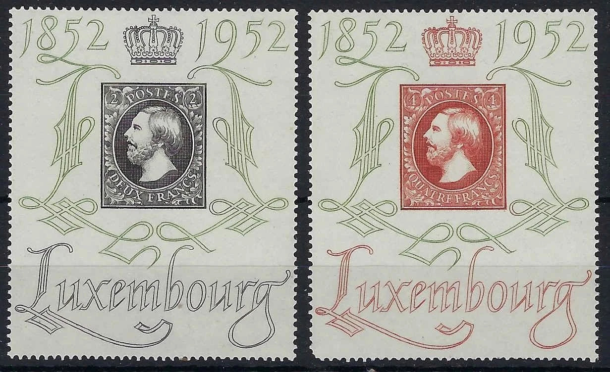 1952 Luxembourg - Scott 278-279 - MNH, OG - Nice Full Set