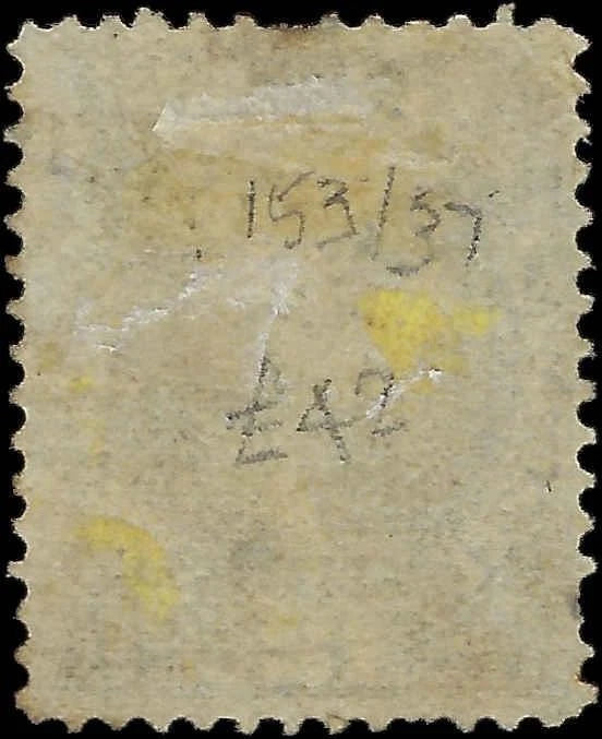 1870 USA - Scott 151 - 12c - 3 Short Perfs - Good Centering - Cat= $200