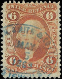 VEGAS - 1862-71 Revenue - Scott R30c - Smith & Co Date Cancel