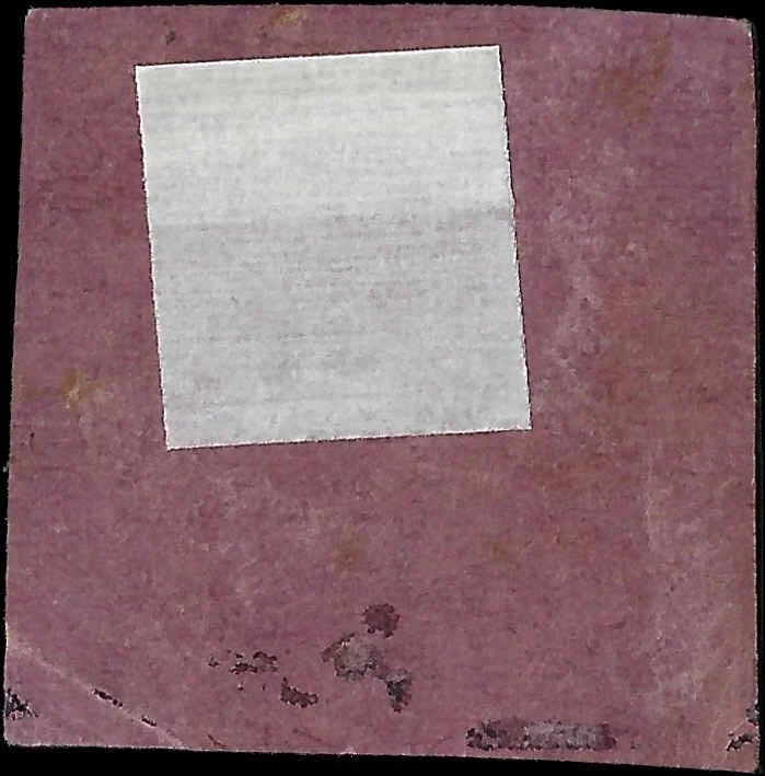 1863 Hamburg Local Stamp - 1/2 pf - MH, OG - Corner Crease
