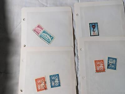 United Nations UN Stamp Collection in stock Cards -See ~47 Photos in Description