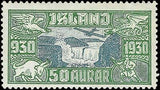 VEGAS - 1931 Iceland Air Post 50a - Scott C7 - MH, OG
