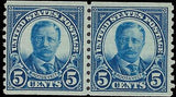VEGAS - 1924 USA Roosevelt Coil Pair - Scott 602 - MH - Fresh!