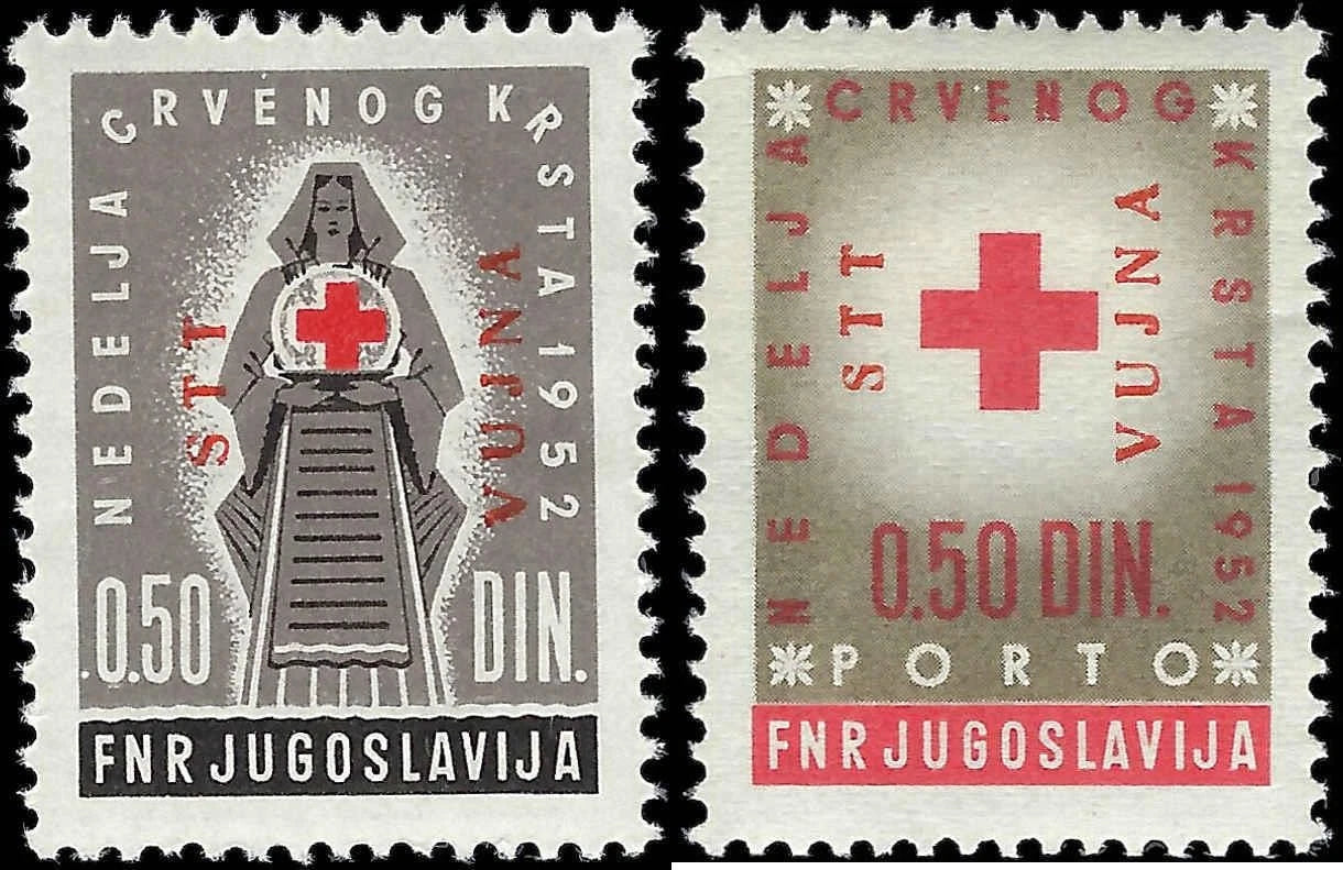 1952 Yugoslavia-Trieste Scott RA4, RAJ4 Full Set - MNH, Undisturbed Gum