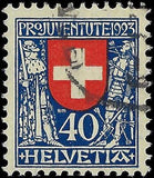 VEGAS - 1923 Switzerland -Semi-Postal - Scott B28 - Used - Nice! Cat= $70
