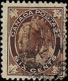 VEGAS - 1897 Canada Queen Victoria - 6c - Scott 71