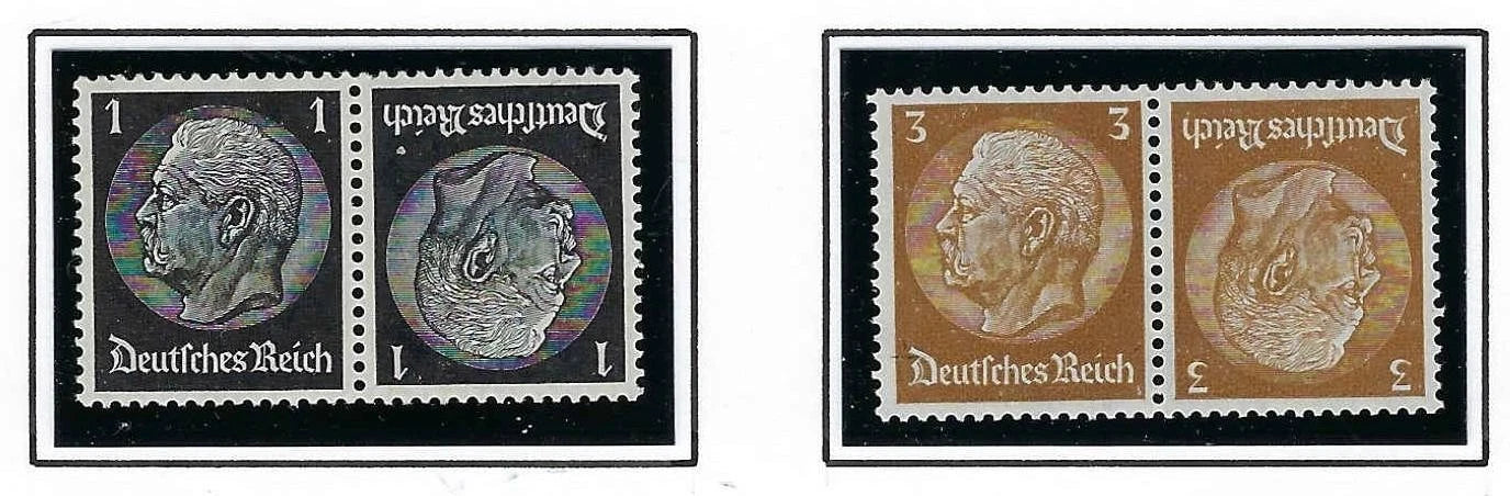 1933-36 Tete Beche Pairs -Sc# 415,416 -MNH, Undisturbed OG -Post Office Fresh!