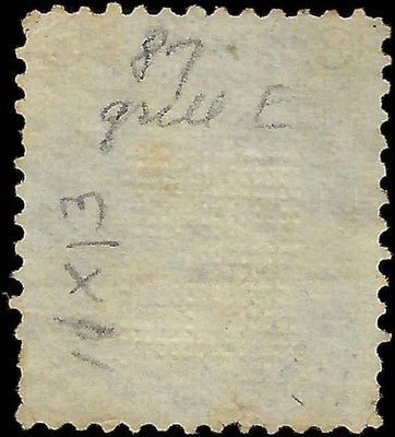 c1868 - Scott 87 Jackson 2c "Black Jack" with "E" Grill - Well Centered!