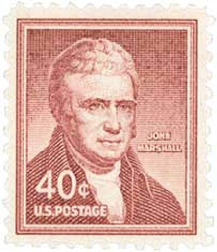 1054-68 John Marshall Single 40c Postage Stamp, Scott 1050, MNH, OG