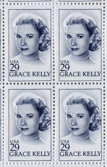 1993 Grace Kelly Block of 4 29c Postage Stamps, Scott2749, MNH, OG