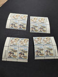 VEGAS - 1978 Wright Airmail Plate Block Set of 4 -Scott C91, C92 Pl#38858 MNH