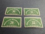 VEGAS - 1925-28 Special Handling - Scott QE1-QE4 - MNH, OG - Nice Centering!
