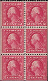 VEGAS - 1914 USA Booklet Pane of 6 - Scott 425e - MH, OG - Nice Color Variation