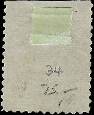 c1873 Newfoundland, Canada - Scott 34 - Used with Top Edge Flaw