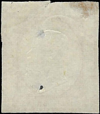 1861 Two Sicilies, Italy 10g Stamp - Scott 25 - Pin Hole & Corner Thin -Cat= $100!