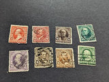 VEGAS - 1890-93 Short Set - Scott 219-226 - Used - 222 Flaws See Scans
