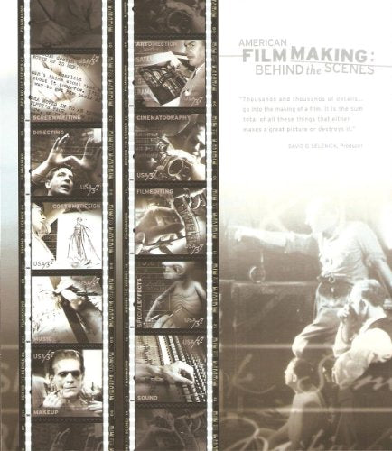 2003 American Film Making, Sheet of 10 37c Postage Stamps, Scott3772, MNH, OG