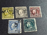 VEGAS - 1916-17 Franklin Heads Short Set - Scott 470-,473-476