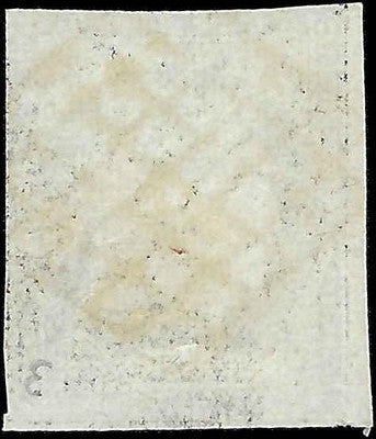 c1849 France 20c Used - Small Thin - Scott 3