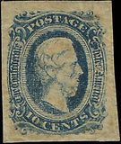 VEGAS - 1863 Confederate States Davis - Scott CSA11 - MH, OG - Choice Centering!