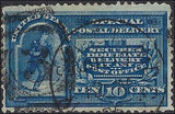 VEGAS - 1894 Express Mail - Scott E4 - Solid - Well Centered - Thin - Perf Crease
