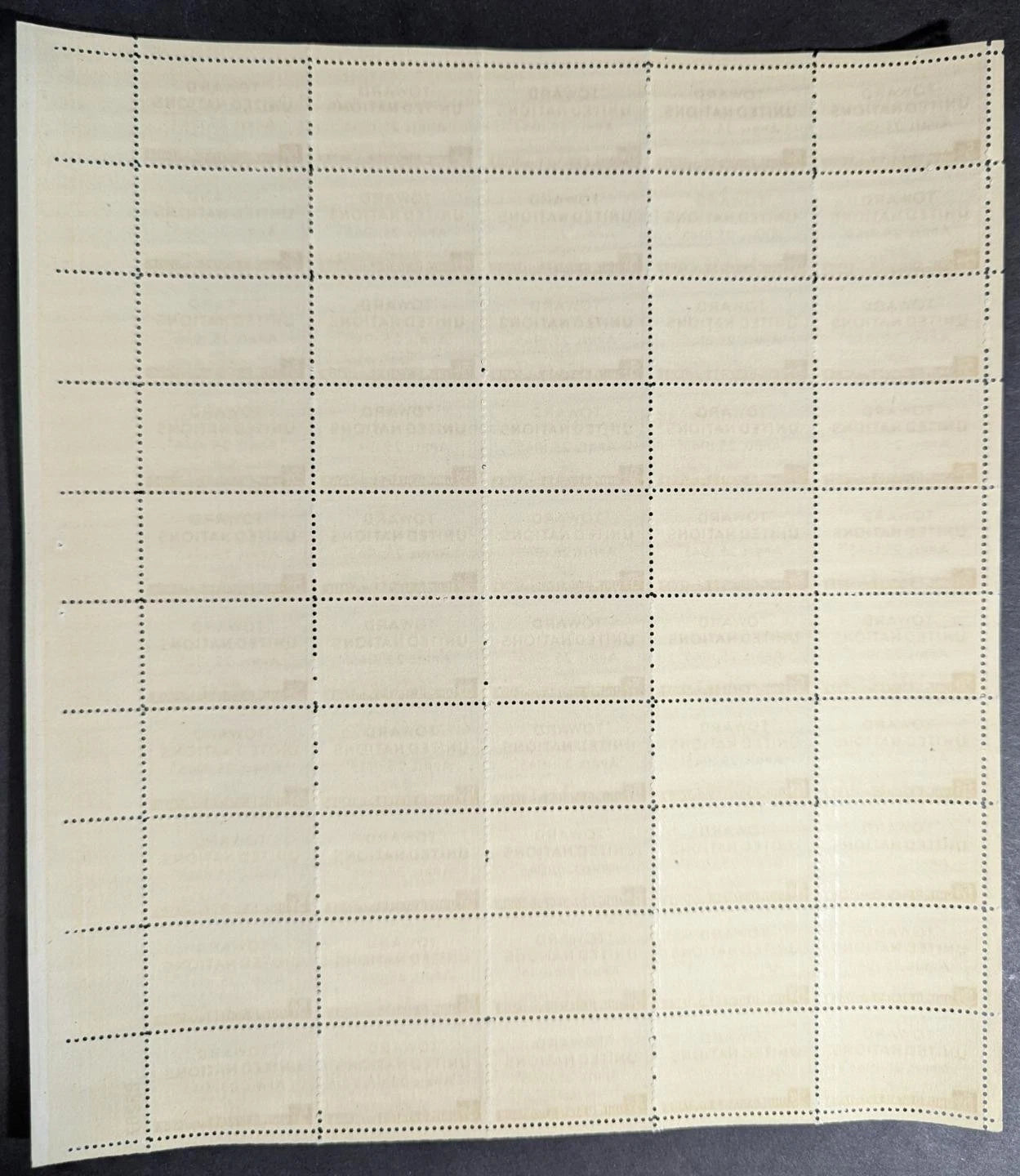1945 USA United Nations 3c Sheet -Scott 928 -MNH, Undisturbed OG -No Sig Flaws-2