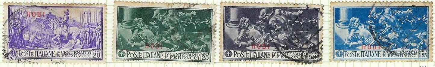 1930 Italy Offices In Rhodes - Scott 24-27 - Used as Shown
