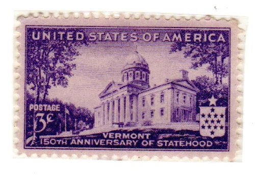 1941 Vermont Statehood, Single 3c Postage Stamp, Scott903, MNH, OG