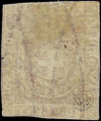 VEGAS - 1860 Tuscany Italy 40c Stamp -Scott 21 - Signed - Cat= $350 - FV229