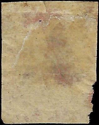 VEGAS - c1854 Parma Italy 15c Stamp - Scott 7 - Used with Corner Flaw - Cat= $325