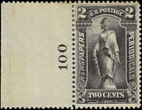VEGAS - 1895 2c Newspaper Stamp with Plate Number - Scott PR115 - MH, OG