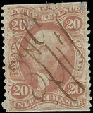 VEGAS - 1862-71 Revenue 20c - Scott R42B - Part Perf