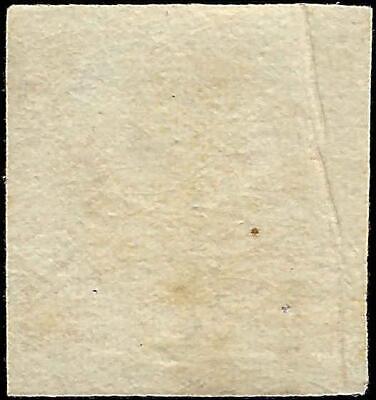 VEGAS - 1858 Two Sicilies, Naples, Italy 2g Stamp - Scott 3 - Nice Margins! Crease