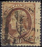 VEGAS - 1881 Jefferson 10c - Scott 209 - Extra Wide With Cancel