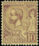 VEGAS - 1891 Monaco 10c - Scott 15 - Mint, No Gum - Solid! - Good Centering!