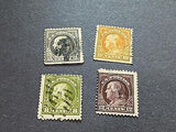 VEGAS - 1912-14 Franklin Heads Scott 414, 416-418 - Tear on 414- See Scans