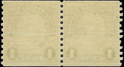 VEGAS - 1924 USA Franklin Coil Pair - Scott 597 - MNH - Undisturbed OG