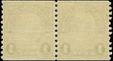 VEGAS - 1924 USA Franklin Coil Pair - Scott 597 - MNH - Undisturbed OG