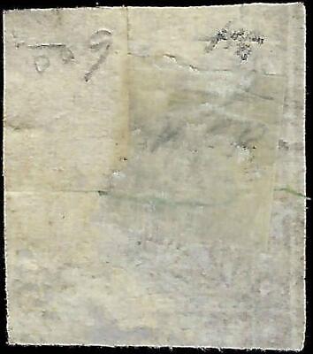 VEGAS - 1858 Switzerland - Scott 35 2 rappen - Thin - Cat= $575!