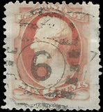 VEGAS - 1873 USA Lincoln 6c - Scott 159 - Jumbo