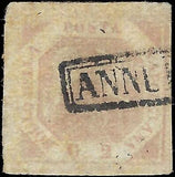 VEGAS - 1858 Two Sicilies Naples Italy 2g Stamp - Scott 3 - Used - Pale Lake