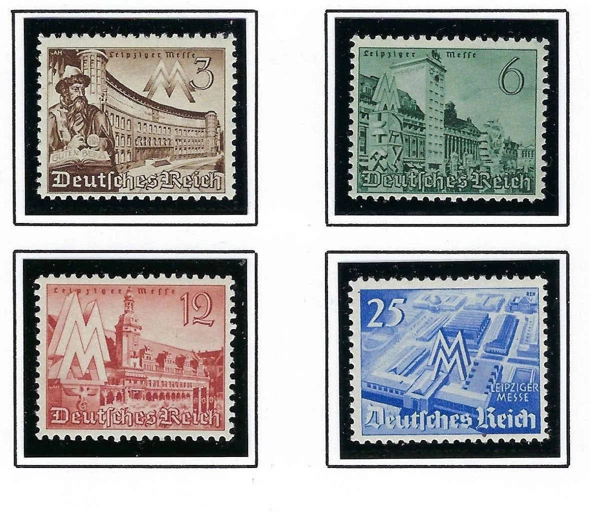 1940 Germany Set - Sc# 494-497 - MNH, Undisturbed OG - All Post Office Fresh!