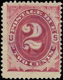 VEGAS - 1891 Postage Due 2c - Scott J23 - Very Light Cancel - Fresh!