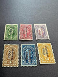 VEGAS - 1918-22 Stock Transfer Revenue - Scott RD12-RD17 - Some Perfins - Read