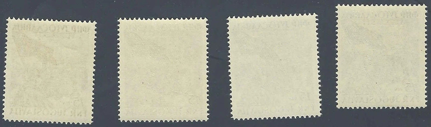 1952 Yugoslavia-Trieste Scott 61-64 MNH, Undisturbed Gum Full Set!