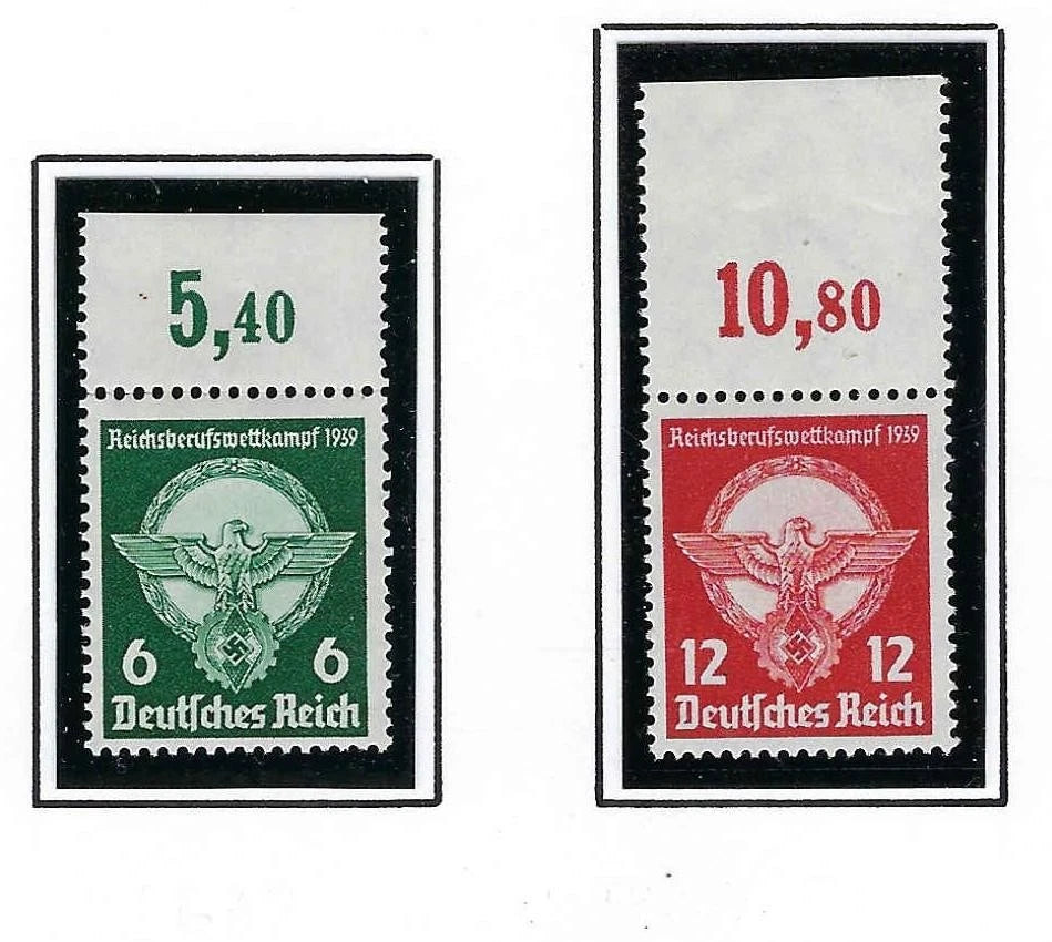 1939 Germany Set - Sc# 490, 491 - MNH, Undisturbed OG - All Post Office Fresh!