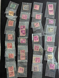VEGAS - Cigar Box Full of Used USA Stamps in Plastic Bags - Many Different